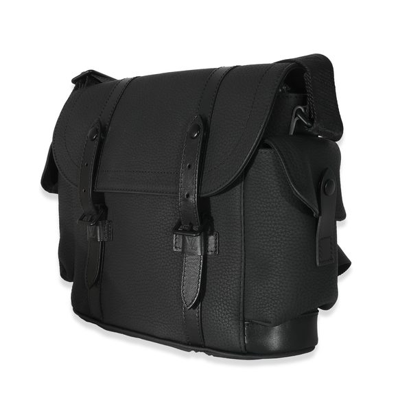 Louis Vuitton Black Taurillon Christopher Messenger - Picture 2 of 6